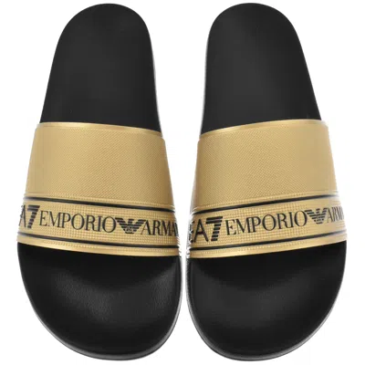 Ea7 Emporio Armani Beach Sliders Black