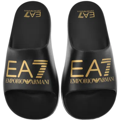 Ea7 Emporio Armani Beach Sliders Black