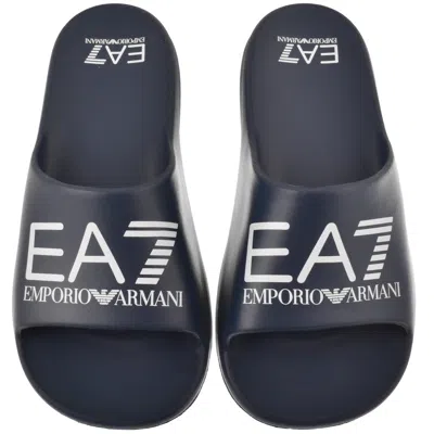 Ea7 Emporio Armani Beach Sliders Blue