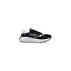 Ea7 Black And White Polyamide Sneaker In Black