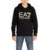 Ea7 Black Cotton Sweater In Black