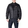 Ea7 Logo Short Down Jacket In Black