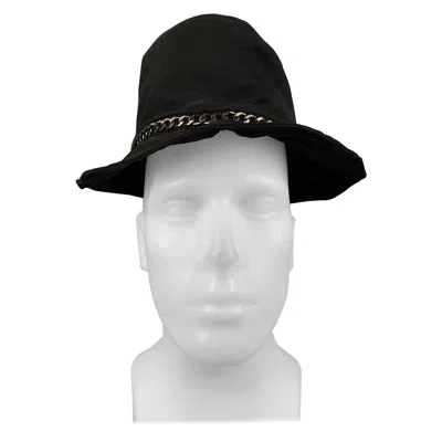 Pre-owned Ea7 Emporio Armani Black See-through Silk Bucket Hat