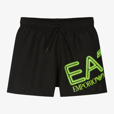 Ea7 Kids'  Emporio Armani Boys Black Swim Shorts