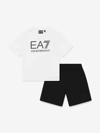 Ea7 Emporio Armani Boys Logo Short Set