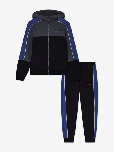 Ea7 Babies'  Emporio Armani Boys Train Athletic Colourblock Tracksuit In Multi
