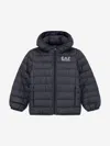 Ea7 Emporio Armani Boys Train Core Id Down Jacket In Black