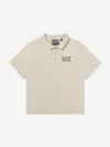 Ea7 Emporio Armani Boys Train Core Id Polo Shirt In Neutral