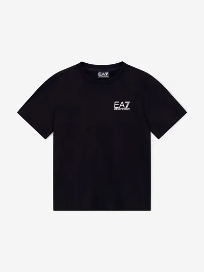 Ea7 Babies'  Emporio Armani Boys Train Core Id T-shirt In Black