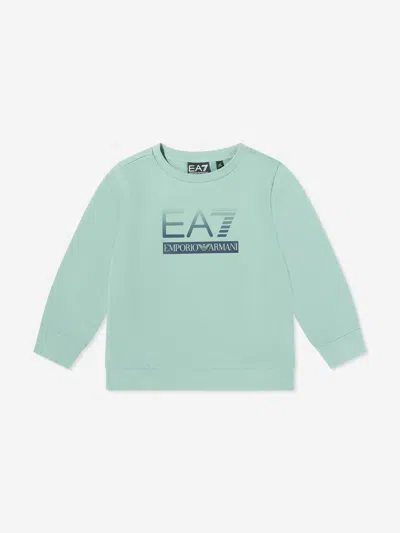 Ea7 Kids'  Emporio Armani Boys Train Visibility Sweatshirt In Blue