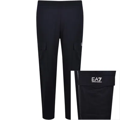 Ea7 Emporio Armani Cargo Joggers Navy In Blue