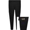 Ea7 Emporio Armani Cargo Jogging Bottoms Black In Black