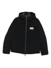 Ea7 Gold Label Hooded Jacket In Black