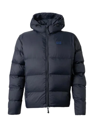 Ea7 Emporio Armani Coats In Blue