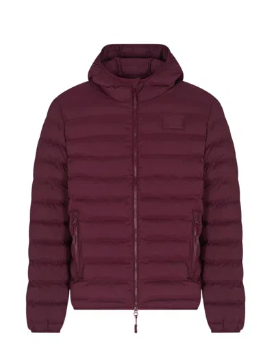 Ea7 Emporio Armani Coats In Burgundy