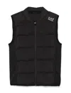 Ea7 Logo-print Gilet In Black