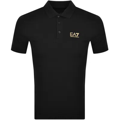 Ea7 Emporio Armani Core Id Polo T Shirt Black