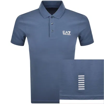 Ea7 Emporio Armani Core Id Polo T Shirt Blue