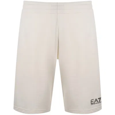 Ea7 Emporio Armani Core Id Shorts Cream In White