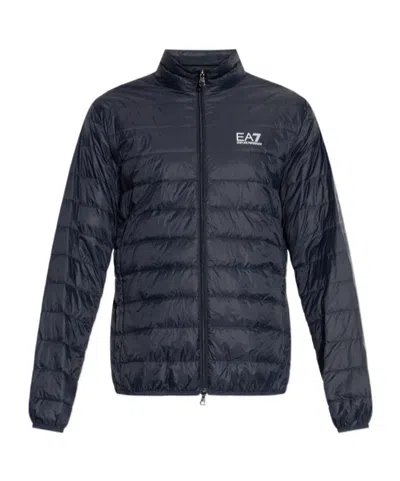 Ea7 Emporio Armani Core Identity Packable Down Jacket In Blue