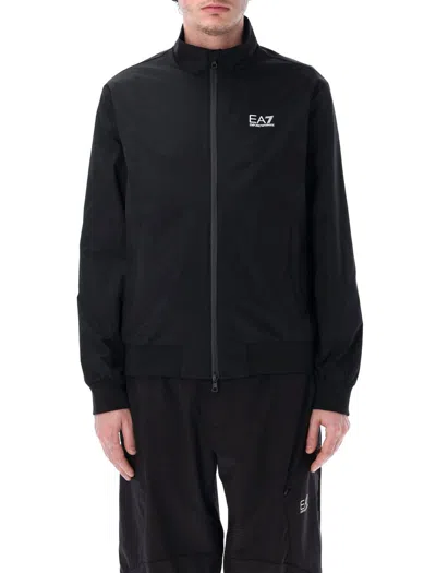 EA7 EA7 EMPORIO ARMANI CORE IDENTITY RECYCLED-NYLON ZIP-UP SWEATSHIRT