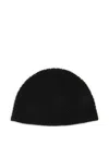 Ea7 Emporio Armani Cotton Blend Beanie In Black