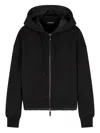 Ea7 Emporio Armani Cotton Blouson Jacket In Black