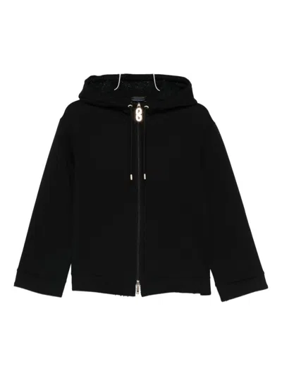 Ea7 Emporio Armani Cotton Blouson Jacket In Black
