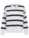 Ea7 Emporio Armani Cotton Crewneck Sweatshirt In White