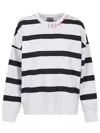 Ea7 Emporio Armani Cotton Crewneck Sweatshirt In White