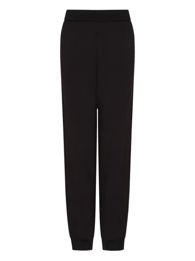 Ea7 Emporio Armani Cotton Sweatpants In Black