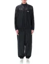 Ea7 Dynamic Athlete Printed Tracksuit In Ventus7 Technical Fabric In Black