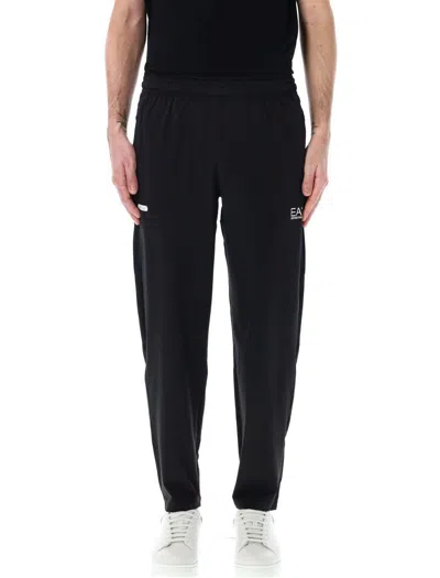 Ea7 Emporio Armani Dynamic Athlete Trousers In Black