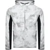 Ea7 Dynamic Athlete Hooded Sweatshirt In Vigor7 Technical Fabric In White