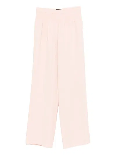 Ea7 Emporio Armani Elasticated Trousers In Pink