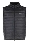 Ea7 Emporio Armani Full Zip Down Vest In Black