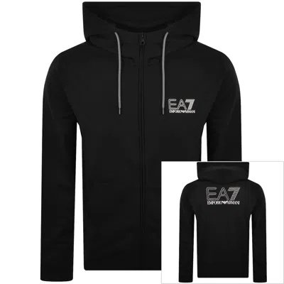 Ea7 Emporio Armani Full Zip Hoodie Black