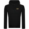 Ea7 Emporio Armani Full Zip Logo Hoodie Black In Black
