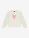 Ea7 Emporio Armani Girls Logo Sweatshirt In Gray