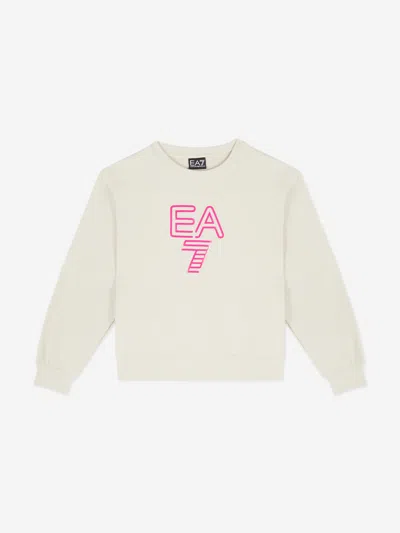 Ea7 Kids'  Emporio Armani Girls Logo Sweatshirt In Gray