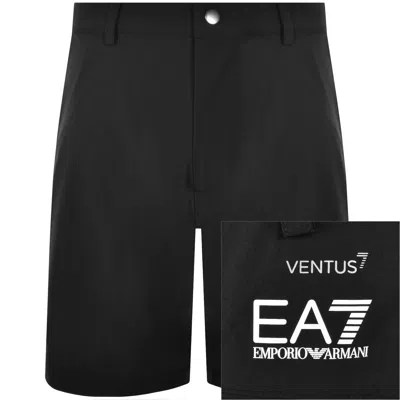 Ea7 Emporio Armani Golf Pro Slim Shorts Black