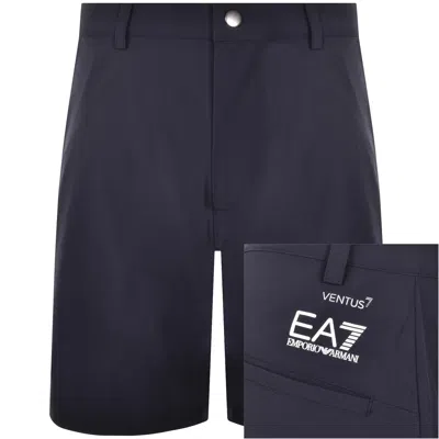 Ea7 Emporio Armani Golf Pro Slim Shorts Navy