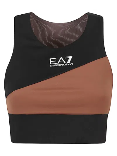 Ea7 Emporio Armani Gym Bralette In Multi