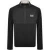 Ea7 Zip-up Sweatshirt In Black