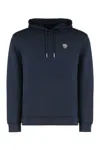Ea7 Hooded Sweatshirt In Blue
