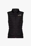 Ea7 Emporio Armani Insulated Vest With Logo In Black
