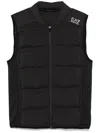 Ea7 Logo-print Gilet In Black