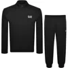 Ea7 Emporio Armani Jersey Tracksuit Black In Black