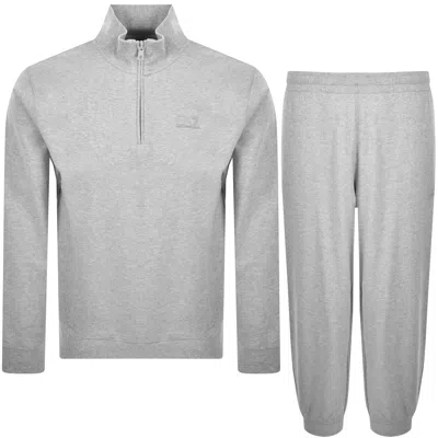 Ea7 Emporio Armani Jersey Tracksuit Grey In Gray