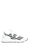 Ea7 Emporio Armani Kombat Fabric Low-top Sneakers In White